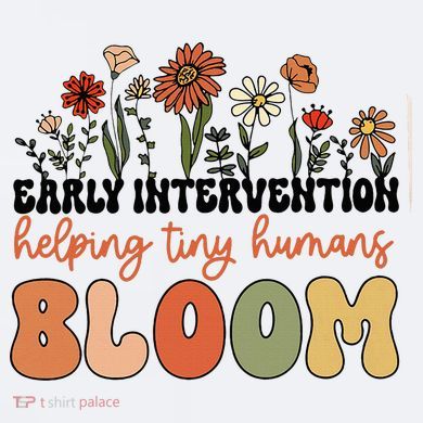 Wildflower Early Intervention Helping Tiny Human Bloom Sueded Cloud Jersey T-Shirt