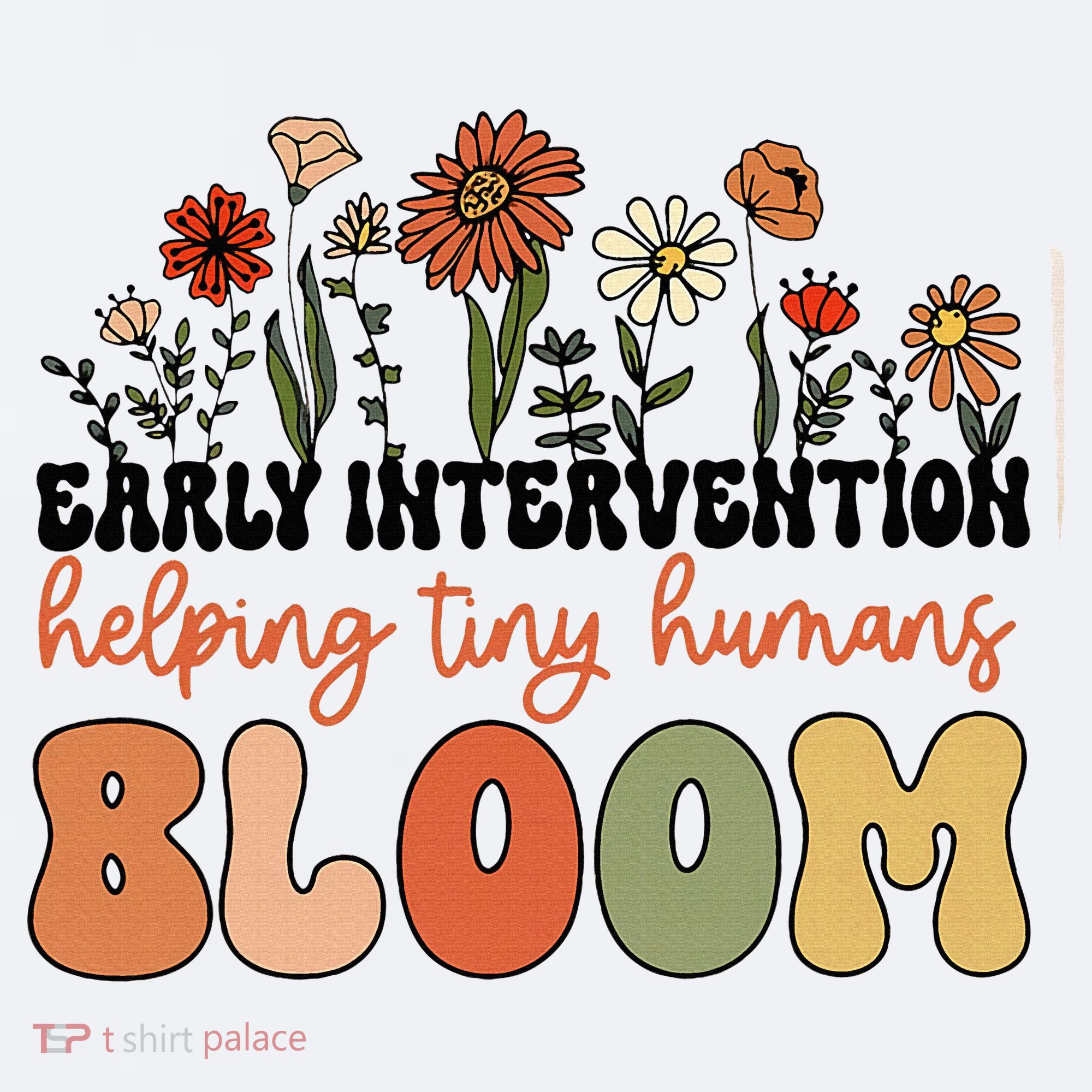 Wildflower Early Intervention Helping Tiny Human Bloom Sueded Cloud Jersey T-Shirt