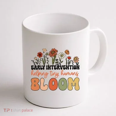 Wildflower Early Intervention Helping Tiny Human Bloom Coffee Mug back