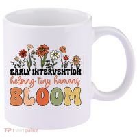 Wildflower Early Intervention Helping Tiny Human Bloom 11oz C Handle Ceramic Mug thumb 0
