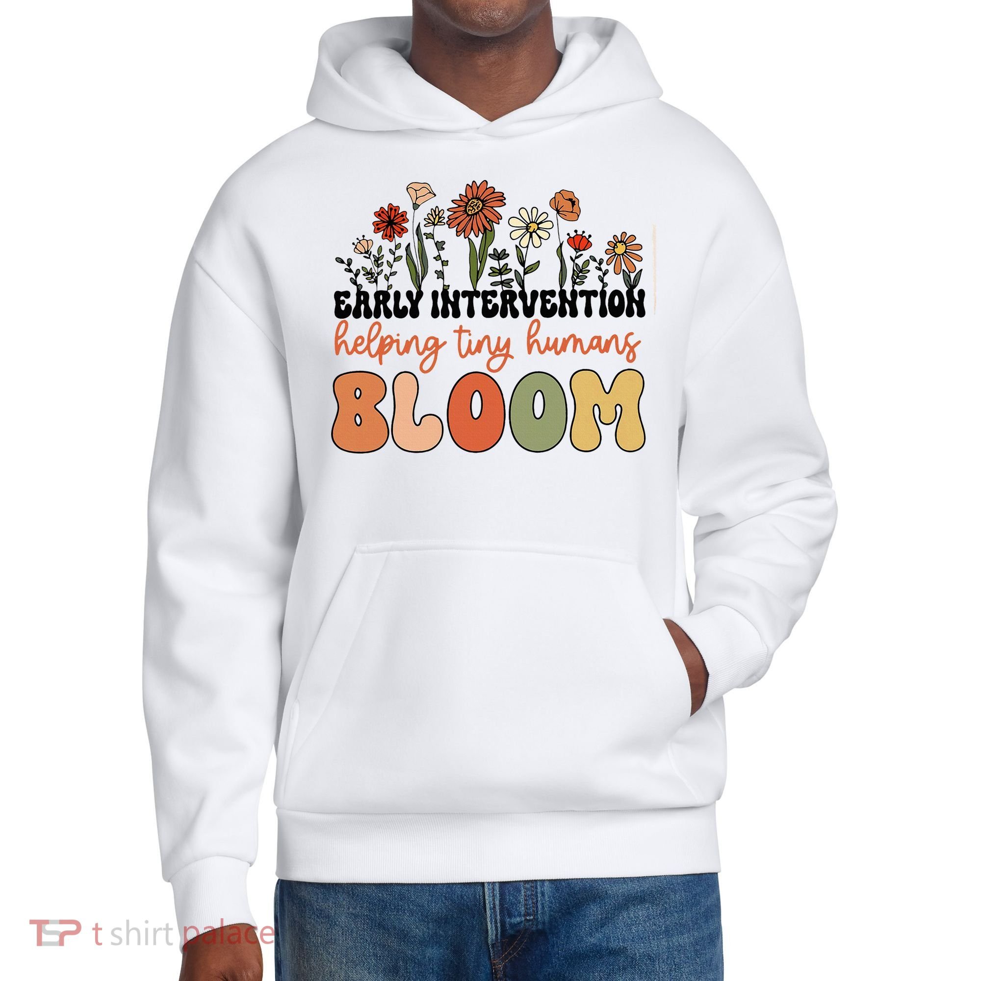 Wildflower Early Intervention Helping Tiny Human Bloom District V.I.T. Heavyweight Hoodie