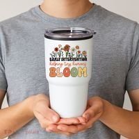 Wildflower Early Intervention Helping Tiny Human Bloom Tumbler thumb 2