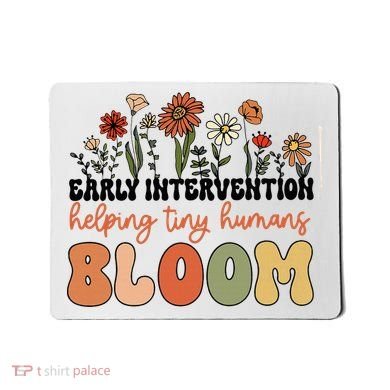 Wildflower Early Intervention Helping Tiny Human Bloom Mousepad