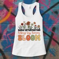 Wildflower Early Intervention Helping Tiny Human Bloom Women's Tank Top thumb 3