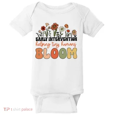 Wildflower Early Intervention Helping Tiny Human Bloom Baby Bodysuit
