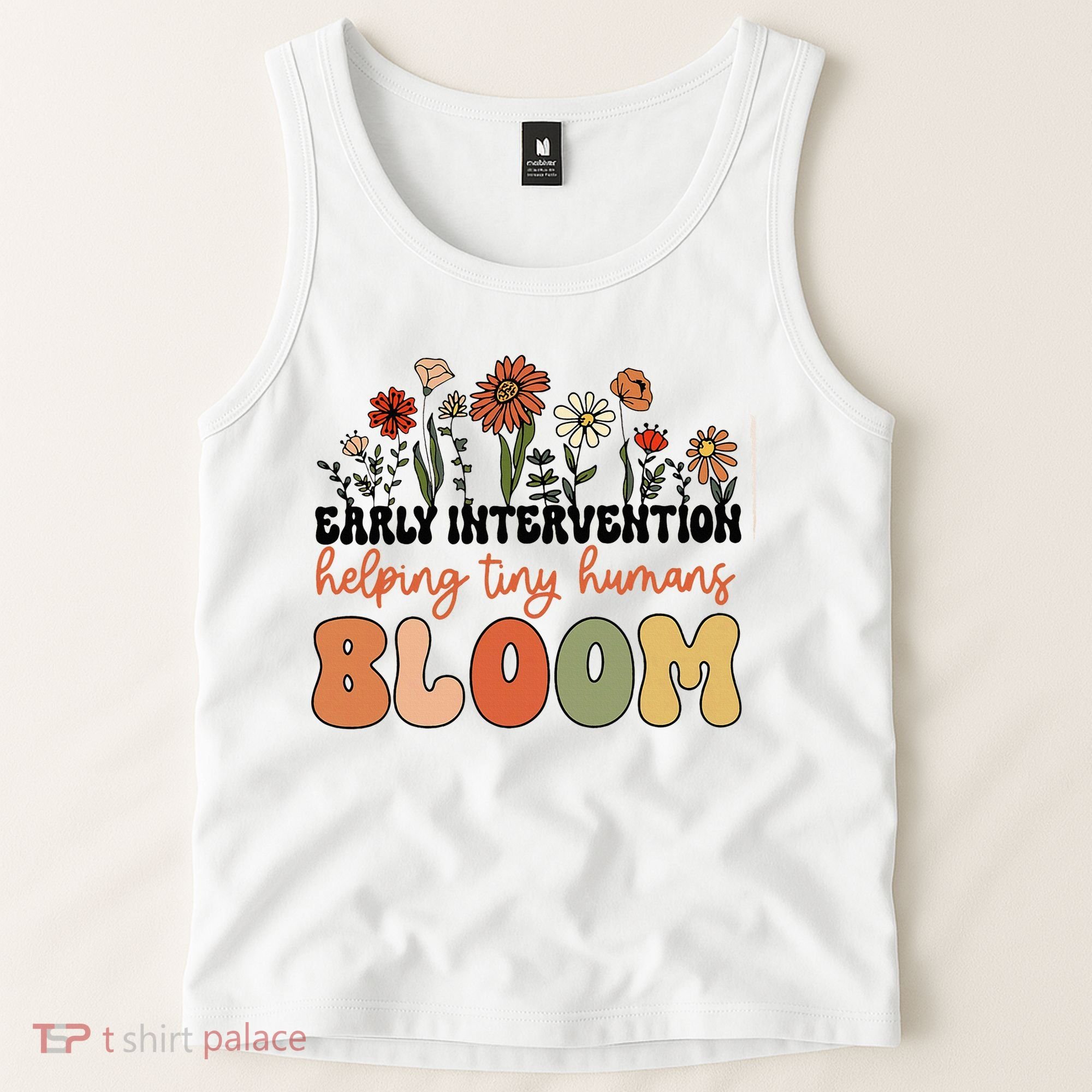 Wildflower Early Intervention Helping Tiny Human Bloom Tank Top