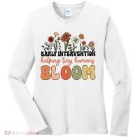 Wildflower Early Intervention Helping Tiny Human Bloom Women's Long Sleeve Shirt thumb 0