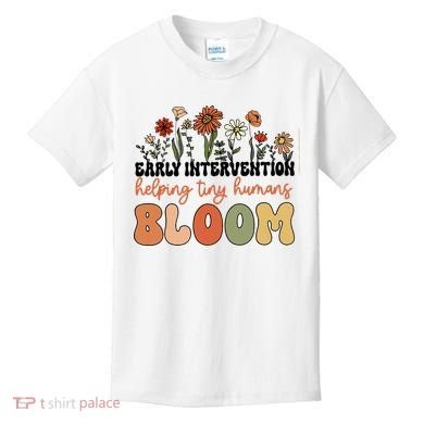 Wildflower Early Intervention Helping Tiny Human Bloom Kids T-Shirt