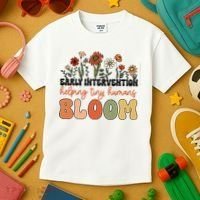 Wildflower Early Intervention Helping Tiny Human Bloom Kids T-Shirt thumb 3