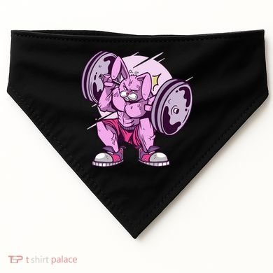 Weightlifting Rabbit USA-Made Doggie Bandana