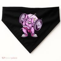 Weightlifting Rabbit USA-Made Doggie Bandana thumb 0