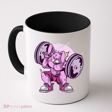 Weightlifting Rabbit Coffee Mug