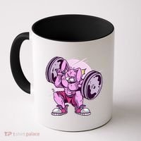 Weightlifting Rabbit Coffee Mug thumb 0