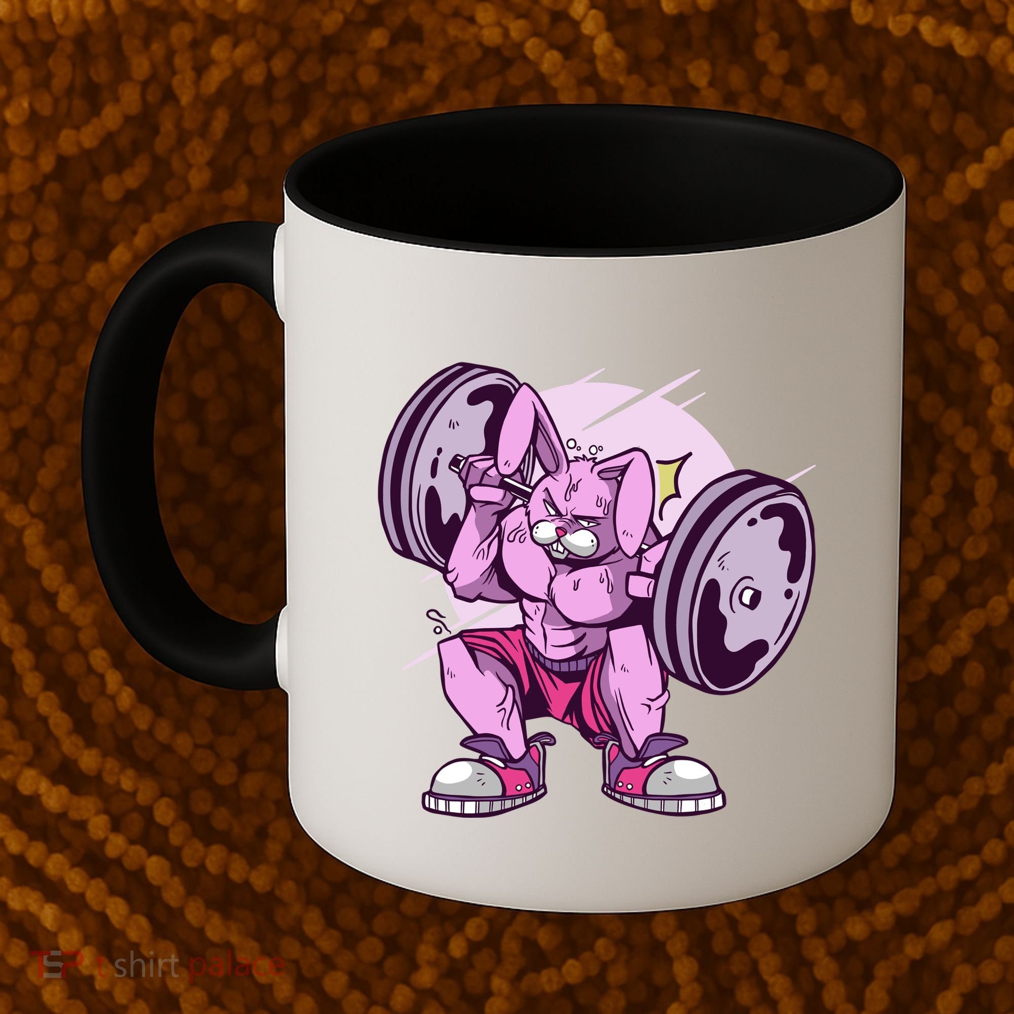 Weightlifting Rabbit Coffee Mug