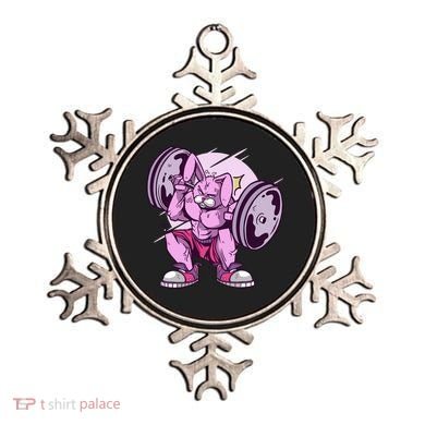Weightlifting Rabbit Ornament