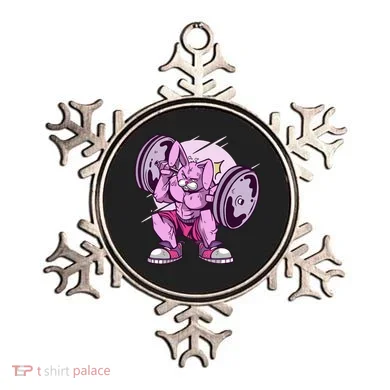 Weightlifting Rabbit Ornament