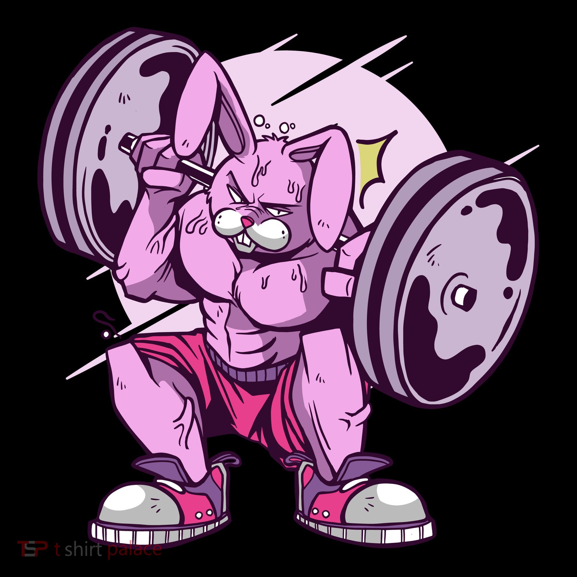 Weightlifting Rabbit Ornament