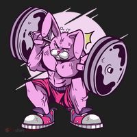 Weightlifting Rabbit Hat thumb 2