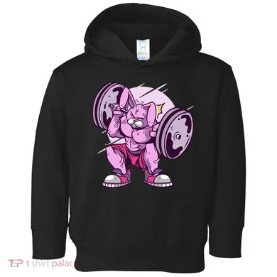 Weightlifting Rabbit Toddler Hoodie