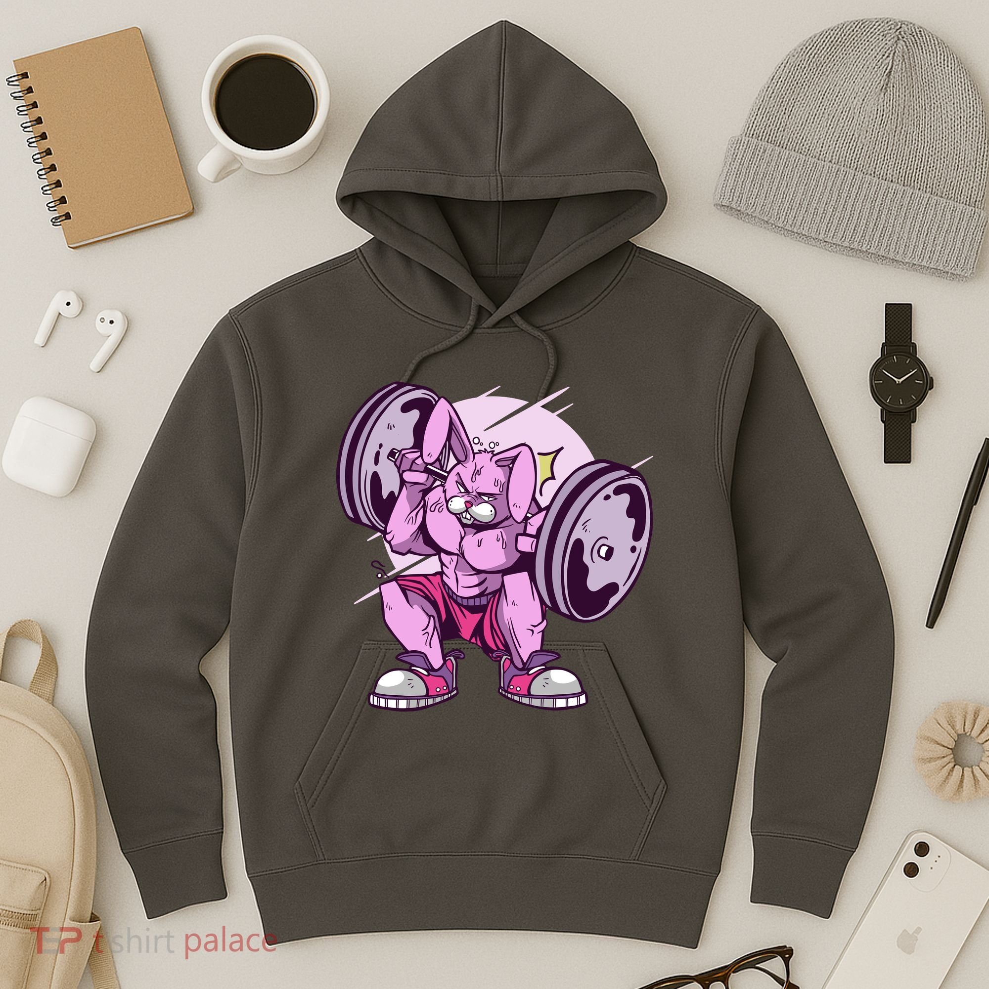 Weightlifting Rabbit Hoodie