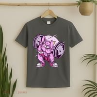 Weightlifting Rabbit T-Shirt thumb 2