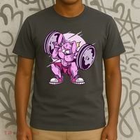 Weightlifting Rabbit T-Shirt thumb 3