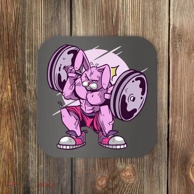 Weightlifting Rabbit Coaster