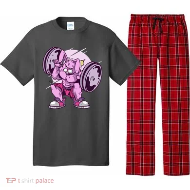 Weightlifting Rabbit Pajama Set