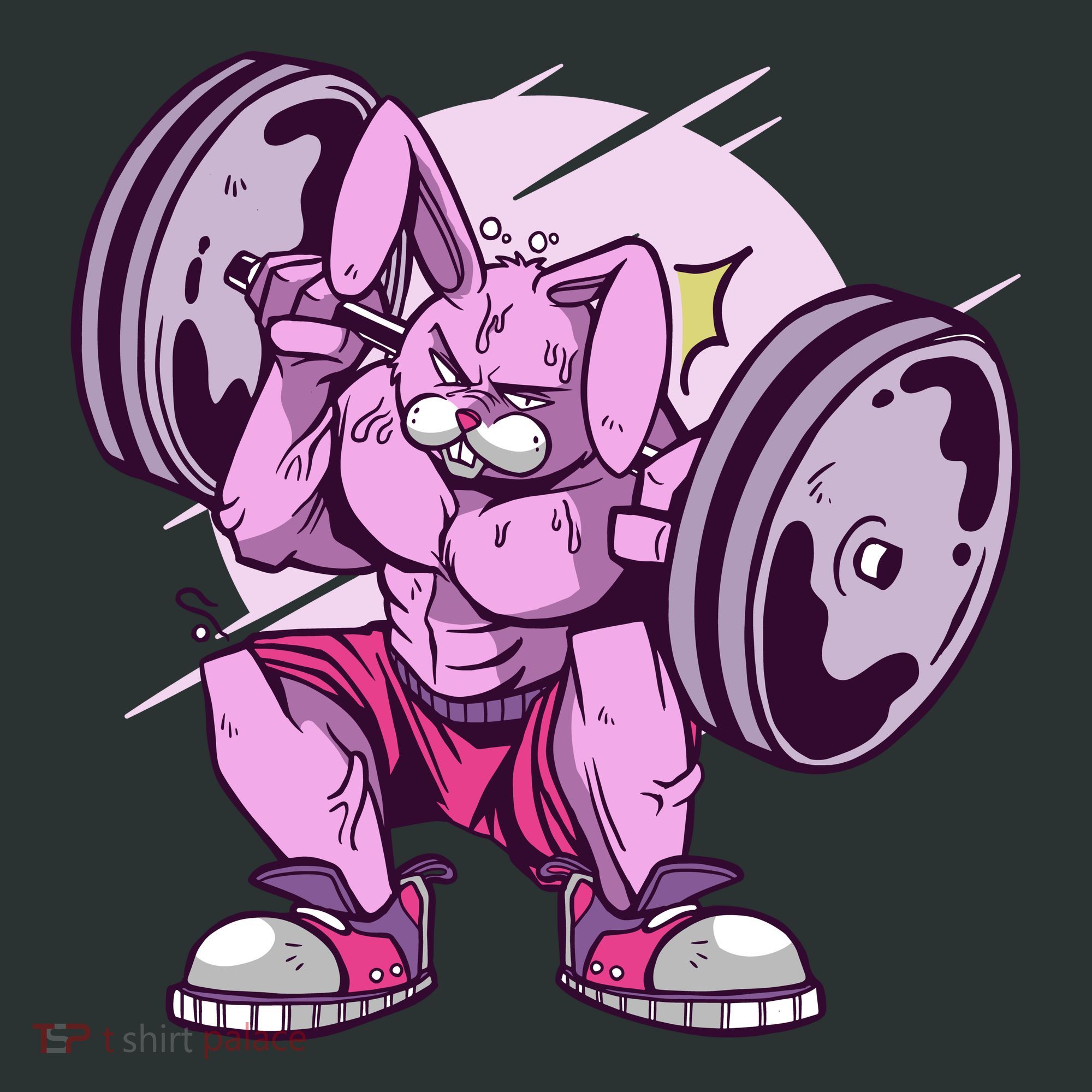 Weightlifting Rabbit Mousepad