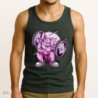 Weightlifting Rabbit Tank Top thumb 3