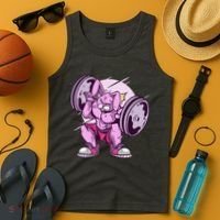Weightlifting Rabbit Tank Top thumb 4