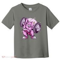 Weightlifting Rabbit Toddler T-Shirt thumb 0