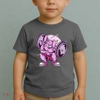 Weightlifting Rabbit Toddler T-Shirt thumb 2