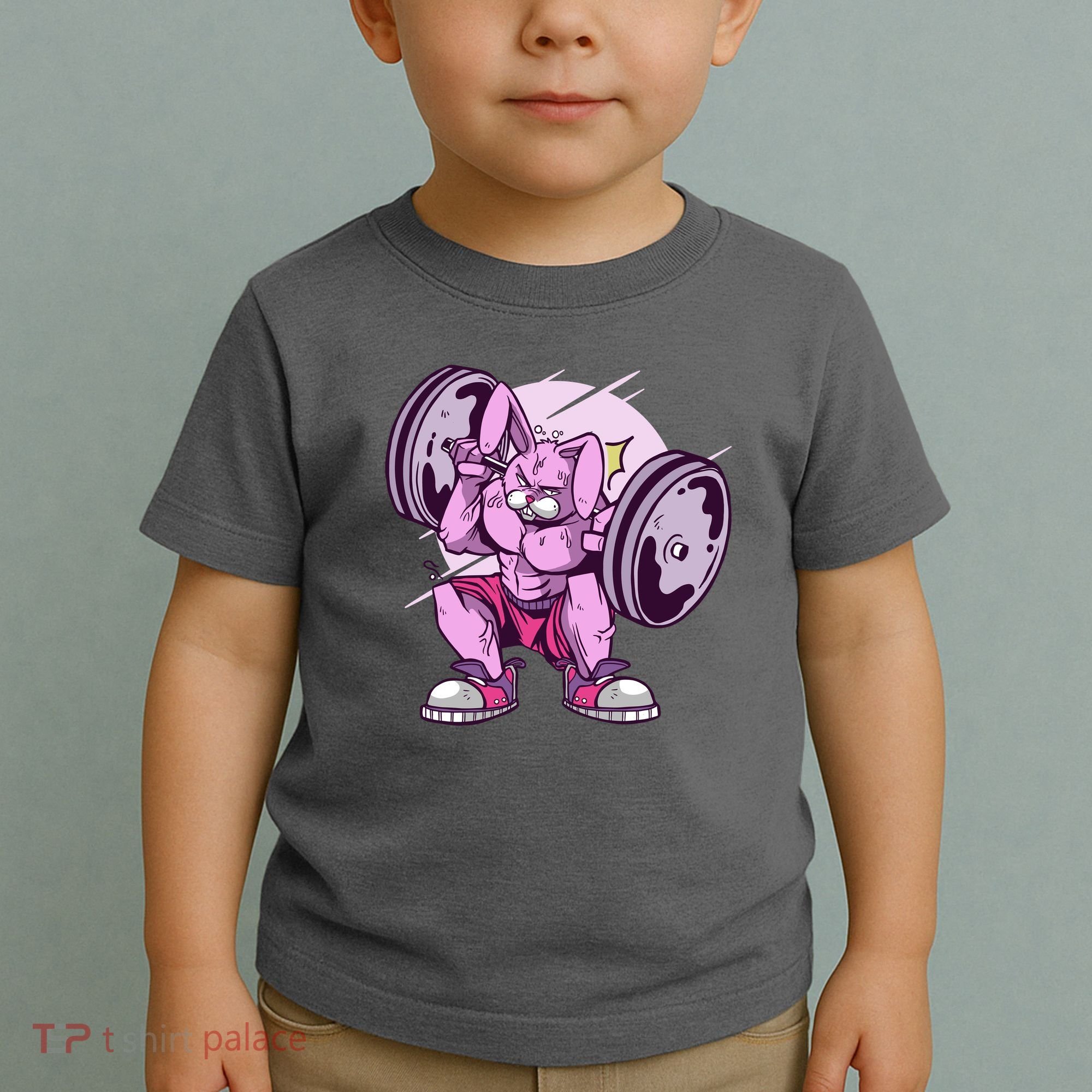 Weightlifting Rabbit Toddler T-Shirt