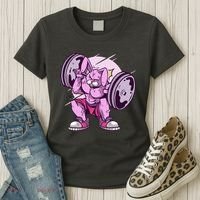Weightlifting Rabbit Women's T-Shirt thumb 3