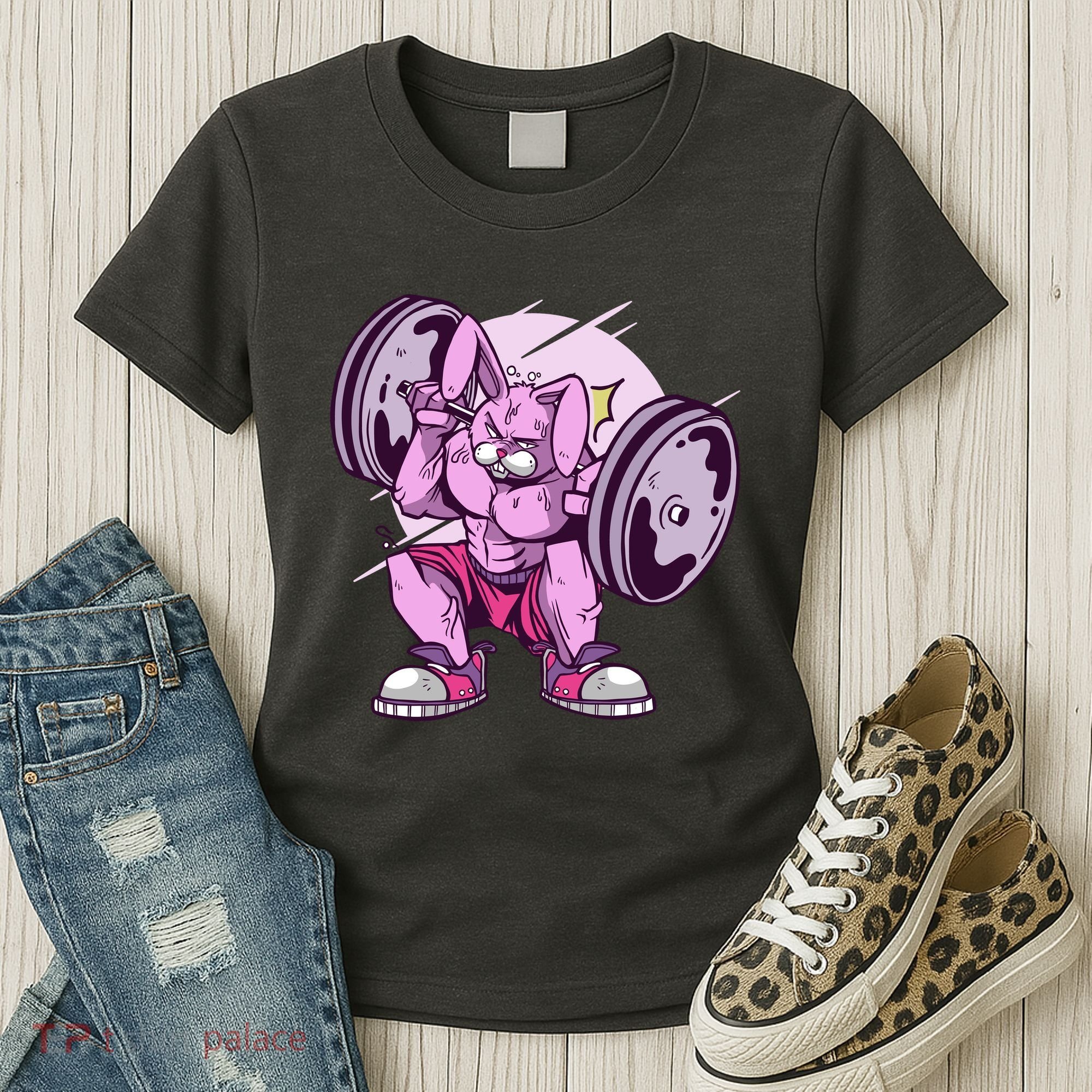 Weightlifting Rabbit Women's T-Shirt
