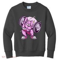 Weightlifting Rabbit Kids Sweatshirt thumb 0