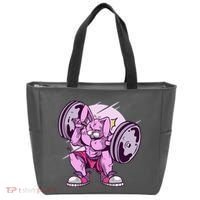 Weightlifting Rabbit Tote Bag thumb 0