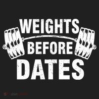 Weights Before Dates Motivation Golf Towel thumb 3
