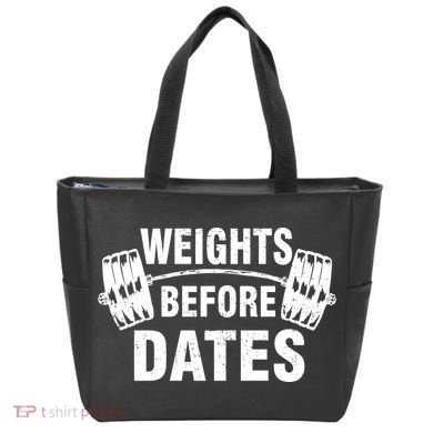 Weights Before Dates Motivation Tote Bag