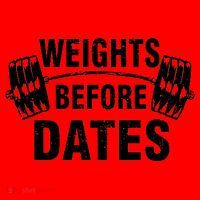 Weights Before Dates Motivation Santa Hat thumb 1