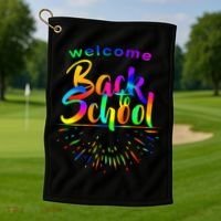 Welcome Back To School Golf Towel thumb 1