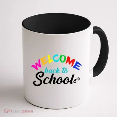 Welcome Back To School Arrow Coffee Mug back
