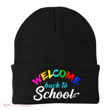 Welcome Back To School Arrow Beanie