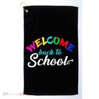 Welcome Back To School Arrow Golf Towel thumb 0