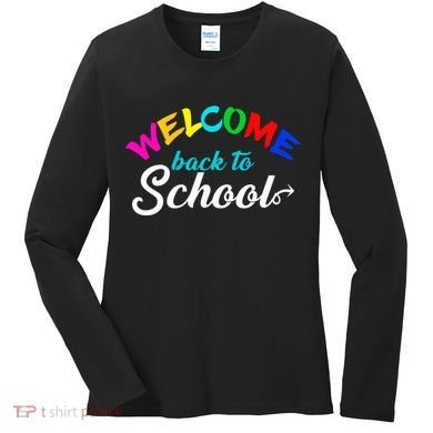 Welcome Back To School Arrow Women's Long Sleeve Shirt
