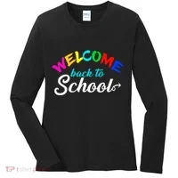 Welcome Back To School Arrow Women's Long Sleeve Shirt thumb 0