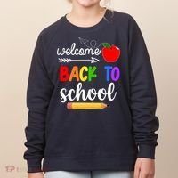 Welcome Back To School Teachers Students Women's Sweatshirt thumb 0