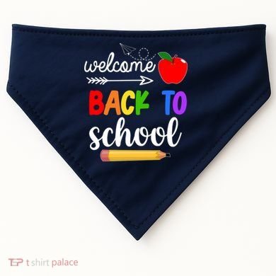 Welcome Back To School Teachers Students USA-Made Doggie Bandana