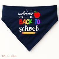 Welcome Back To School Teachers Students USA-Made Doggie Bandana thumb 0